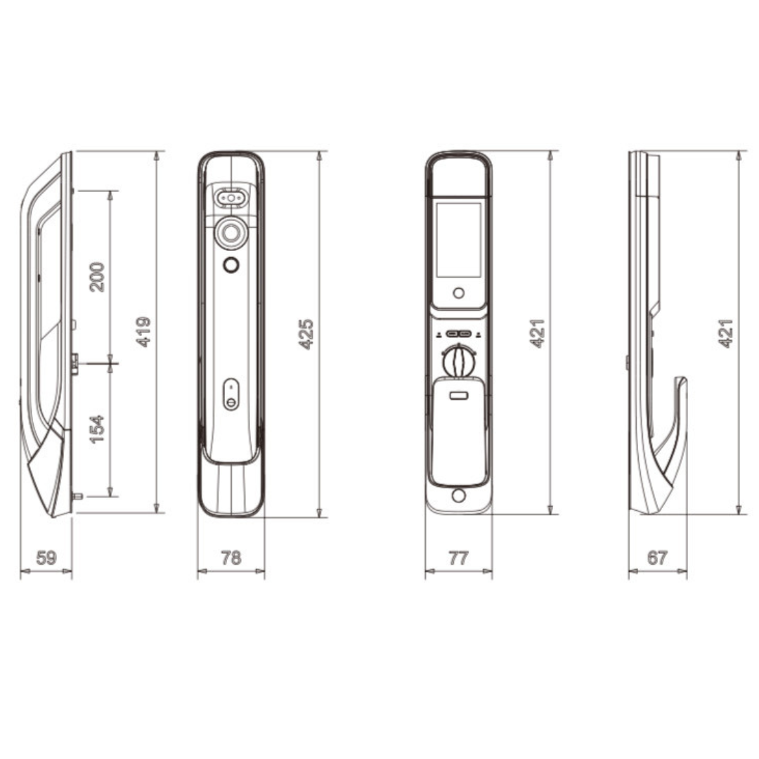 Cerradura Digital K20 Pro Max